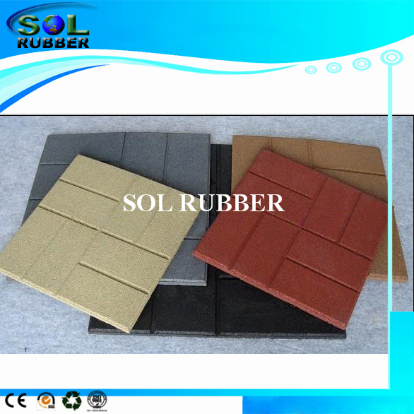 Rubber tile 2x2