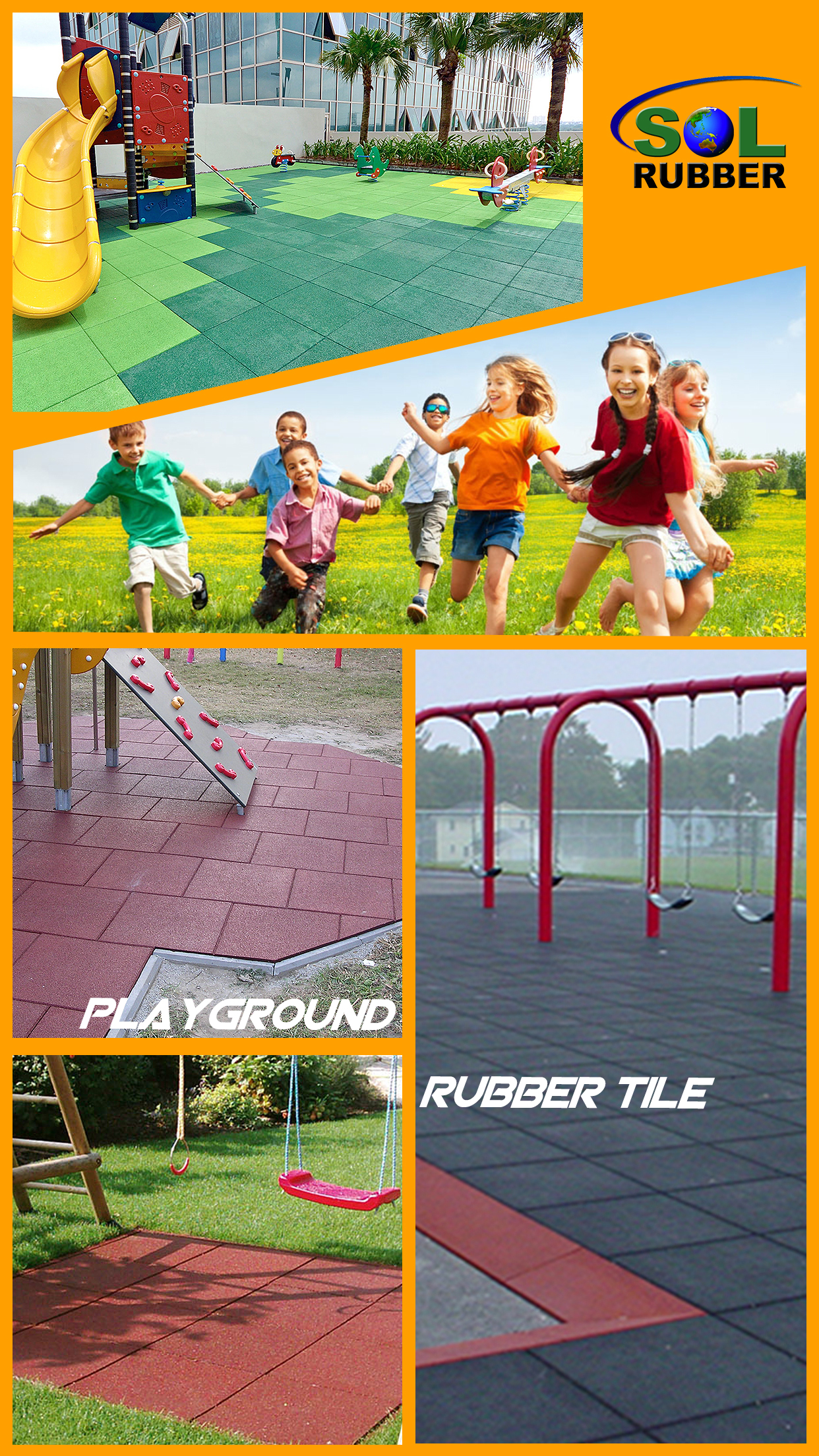 PLAYGROUND RUBBER TILE-4-8