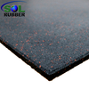 SOL RUBBER wholesale rubber gym flooring tile EPDM particles mixed with fine SBR bodies