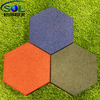 SOL RUBBER outdoor safety playground garden rubber floor tiles mat fine granules