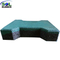 SOL RUBBER outdoor driveway recycled rubber brick tiles patio pavers mats lowes fine SBR granules surface, bigger SBR granules bottom