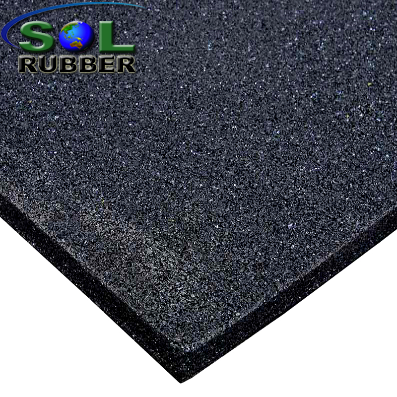 SOL RUBBER wholesale rubber gym flooring mat used fine SBR granules