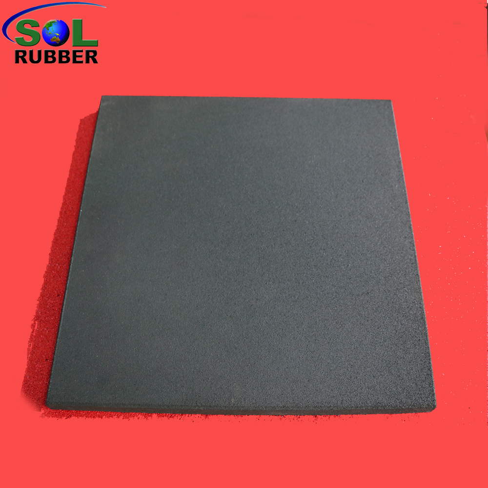 SOL RUBBER used children outdoor safety crossfit playground rubber floor tiles mat fine SBR granules