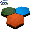 SOL RUBBER outdoor safety playground garden rubber floor tiles mat fine granules