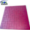 SOL RUBBER outdoor driveway recycled rubber brick tiles mats lowes fine SBR granules surface, bigger SBR granules bottom