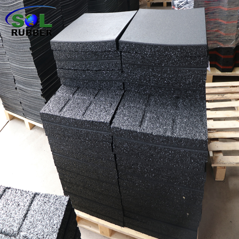 40mm Children Protection Outdoor Gym Rubber Flooring Tiles