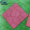 SOL RUBBER outdoor safety garden playground rubber floor tiles mat fine granules