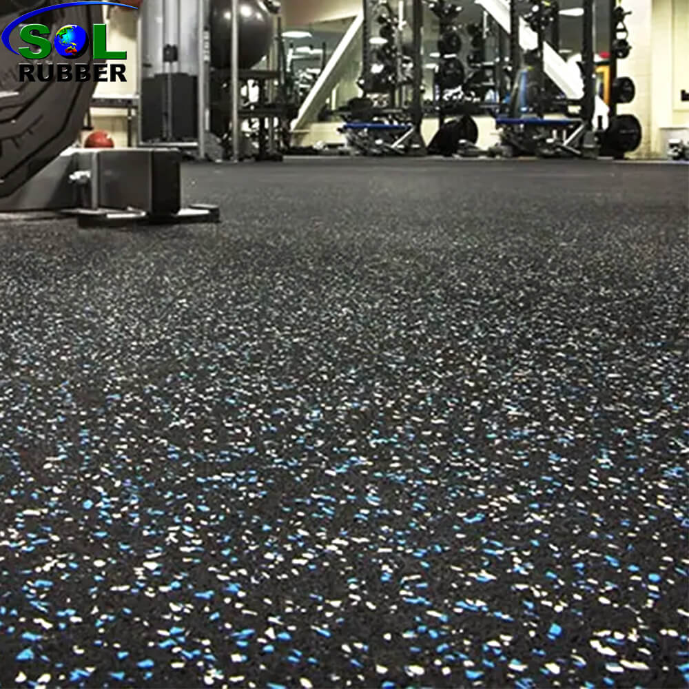 8mm Shock Absorption Sports Training Gym Rubber Mat Protective Flooring Rubber Floor