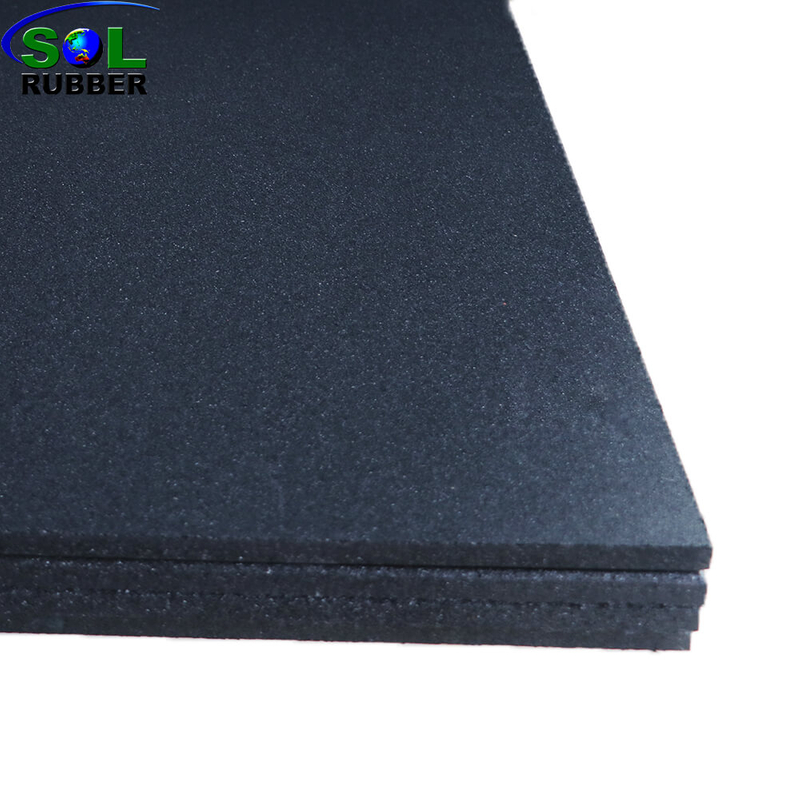 Shock-absorbing Grey EPDM Gym 15mm Rubber Flooring For Fitness Equipment