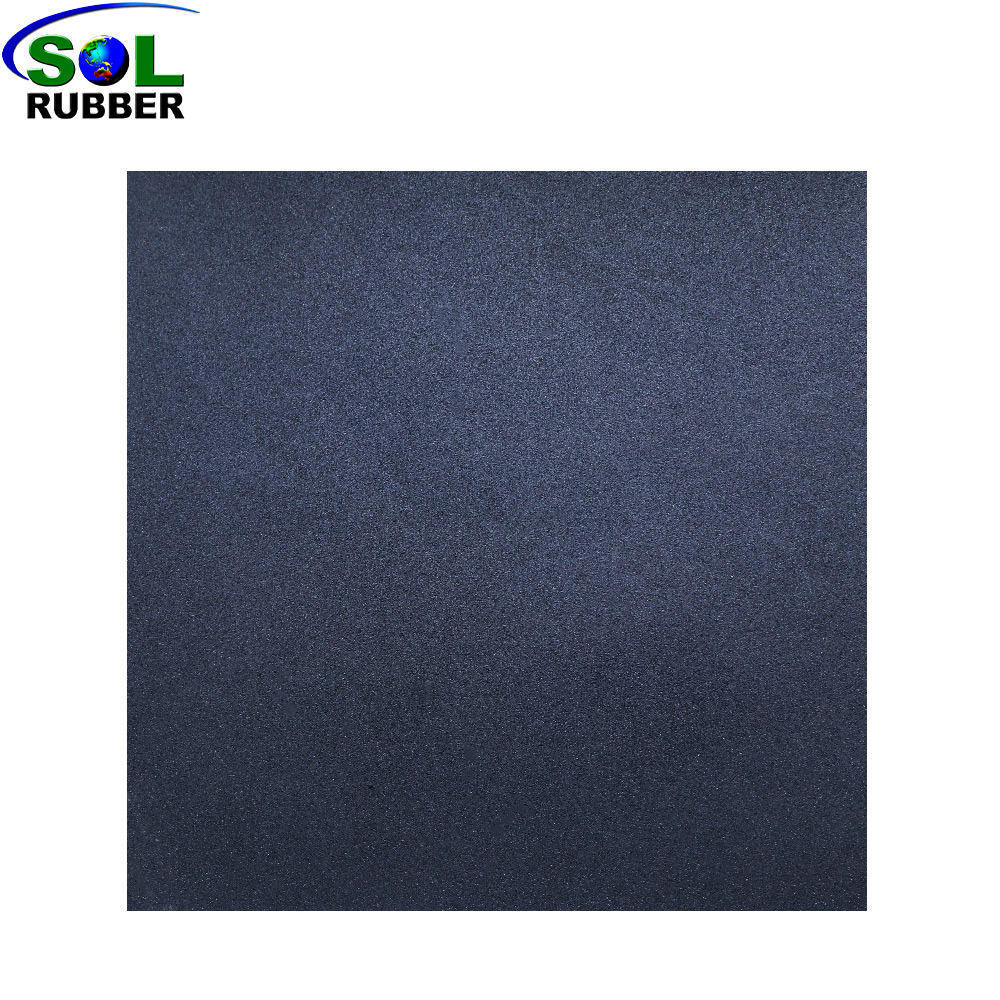 SLGT-White SOL RUBBER Anti-slip Color Rubber Mat EPDM Sports Rubber Flooring Tiles Gym Equipments