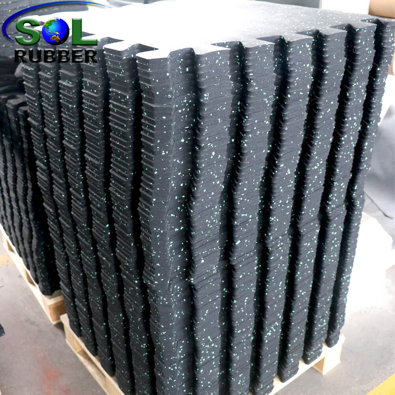8mm Shock absorption Fitness Puzzle Gym Rubber Flooring 