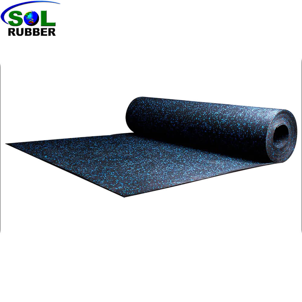 8mm Shock Absorption Sports Training Gym Rubber Mat Protective Flooring Rubber Floor