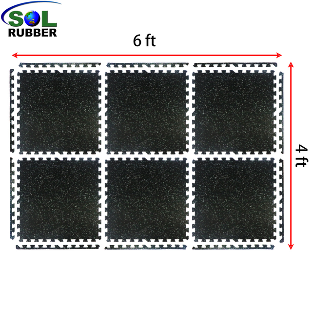 Home Fitness Protective Flooring Rubber Top EVA Foam Puzzle Gym Floor Mat
