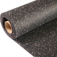 Rolled 8mm 10% Color Gym Roll Rubber Flooring Mat 
