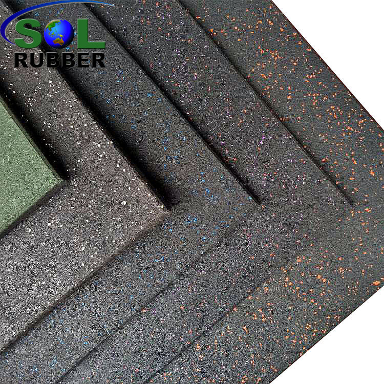 Gym Equipment Underneath Sound Insulation Gym Rubber Flooring Tile