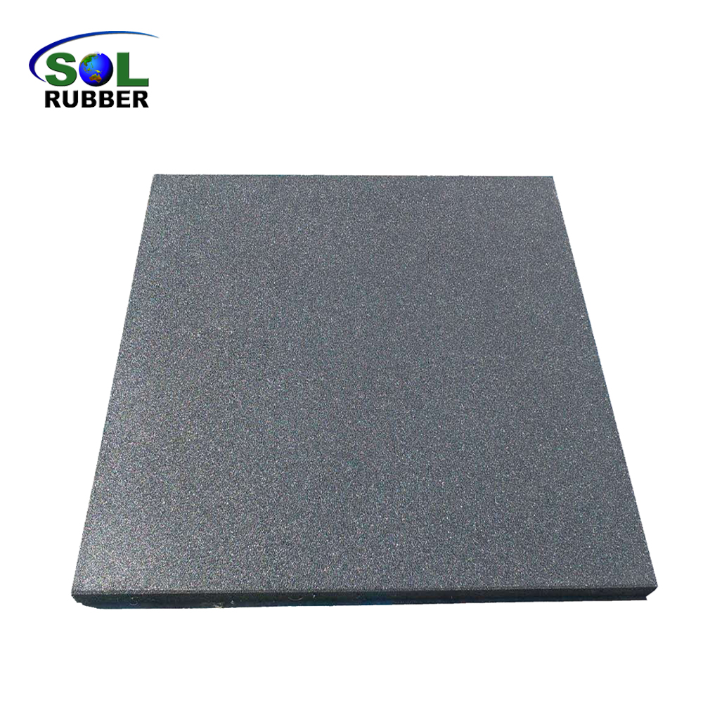 30mm Environmentally Friendly Outdoor grayRubber Floor Tiles