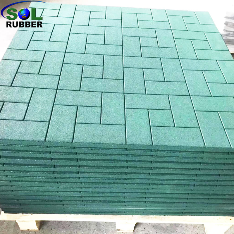 30mm Thick Unique Design Horse Stable Rubber Flooring