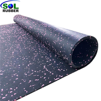 Commercial Fitness Flooring Crossfit Gym Rubber Rolls Floor 