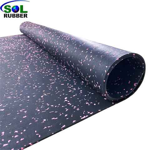 Commercial Fitness Flooring Crossfit Gym Rubber Rolls Floor 