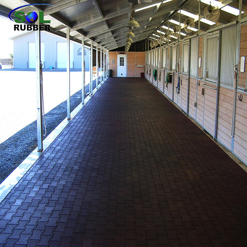 Green Dog Bone Brick Rubber Stable Paver Rubber Brick US$3.00-3