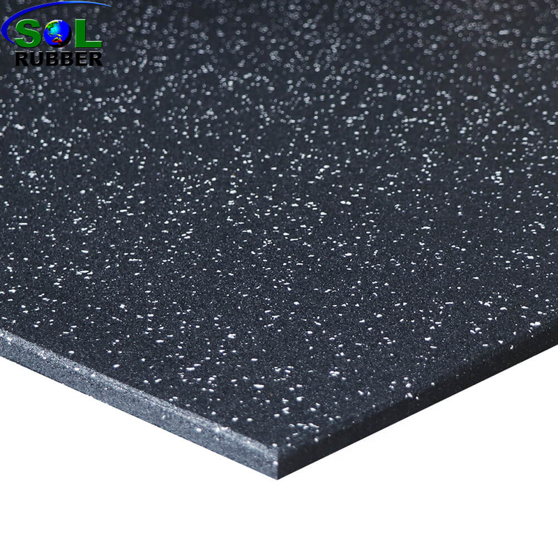 Shock-absorbing Grey EPDM Gym 15mm Rubber Flooring For Fitness Equipment