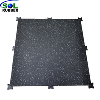 1m X1m gym rubber floor tile 20mm White Epdm For Gym Flooring
