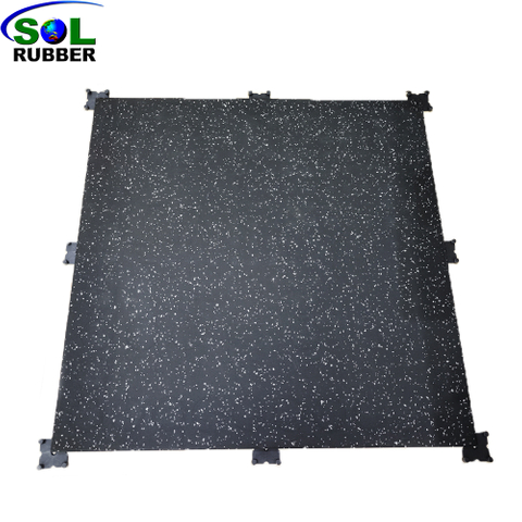 1m X1m gym rubber floor tile 20mm White Epdm For Gym Flooring