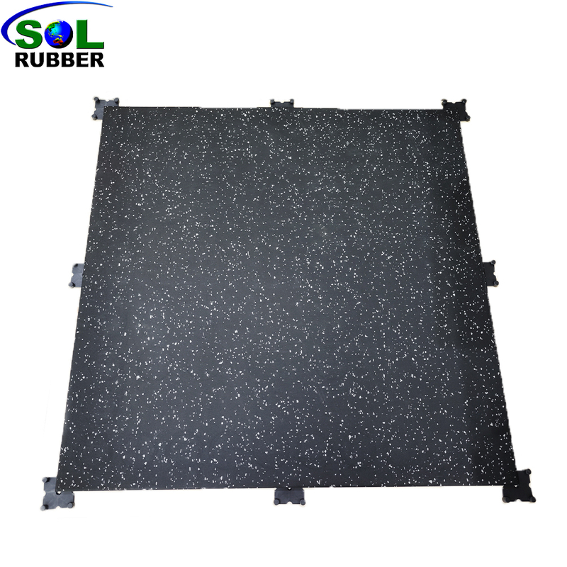 1m X1m gym rubber floor tile 20mm White Epdm For Gym Flooring