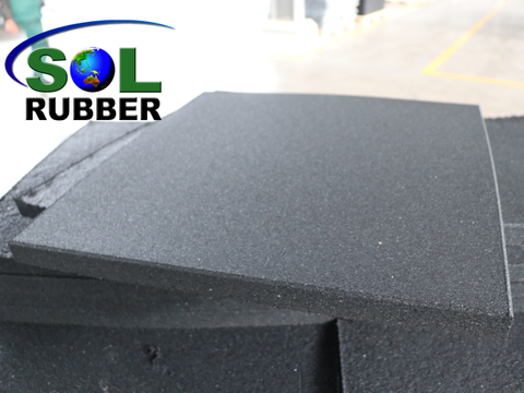 Anti-Slip Home Commercial Fitness Gym Flooring Rubber Tiles