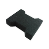 1 3/4" Thickness Black Rubber Paver for Horse 