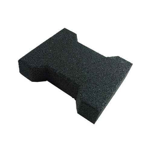 1 3/4" Thickness Black Rubber Paver for Horse 
