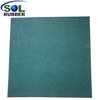 500mm*500mm Red Outdoor Recycle Rubber Mat 