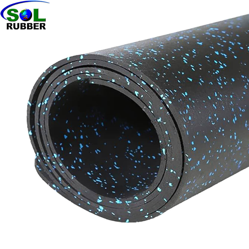 Commercial EPDM Gym Floor Mat Protective Rubber Flooring Rolls for Gym Use