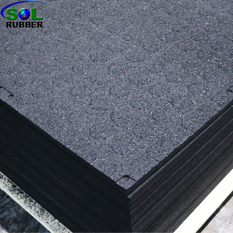 100% Premium Recycled SBR 1m x 1m 20 mm Rubber Gym Tiles