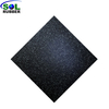 SLGT-Gray-SOL RUBBER Gym Crossfit Rubber Floor 1000*1000mm Thickness Rubber Mat