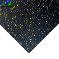 SLGT-Yellow SOL RUBBER EPDM Rubber Gym Floor Rubber Mats for Gyms Black Rubber Floor with Yellow Star