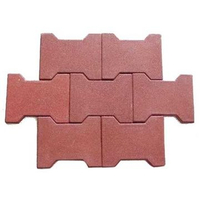 Dog Bone Shape Interlock Rubber Flooring Tiles