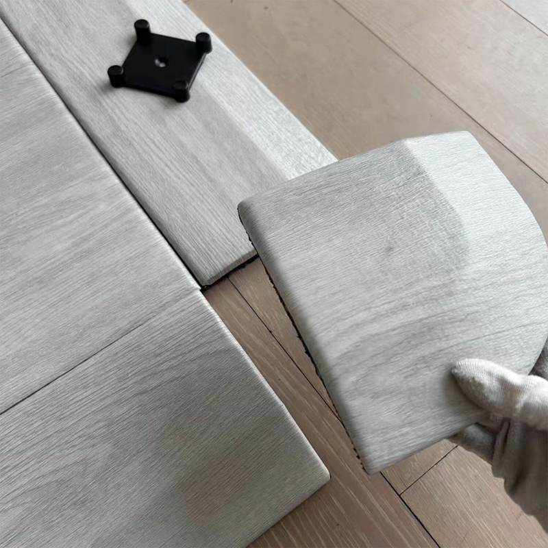 Wood Grains Pvc Odorless Absorption Rubber Gym Mats Flooring Rubber Tiles