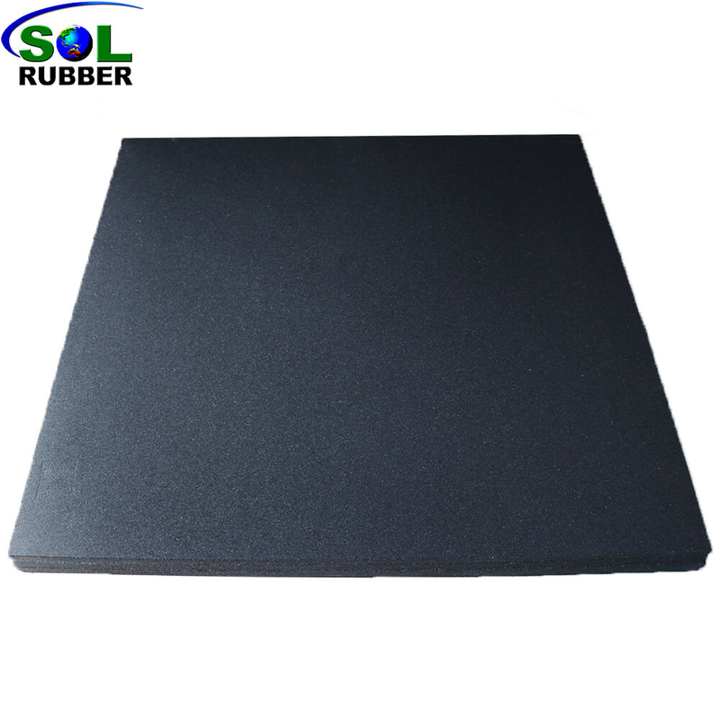 Shock-absorbing Grey EPDM Gym 15mm Rubber Flooring For Fitness Equipment