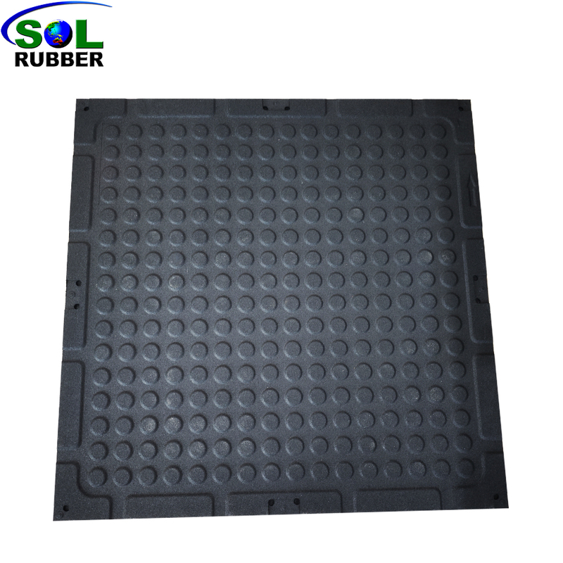 1m X1m gym rubber floor tile 20mm White Epdm For Gym Flooring