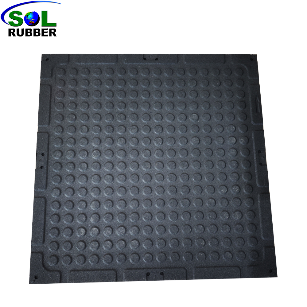 1m X1m gym rubber floor tile 20mm White Epdm For Gym Flooring