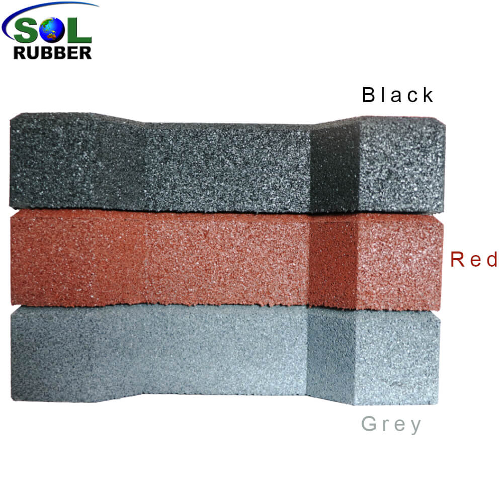 25mm Equine Protection Outdoor Dogbone Rubber Paving Brick
