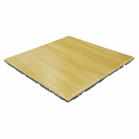 20mm Thick Wood Grain Surface Fitness Equipment Composite Gym Rubber Floor Tile