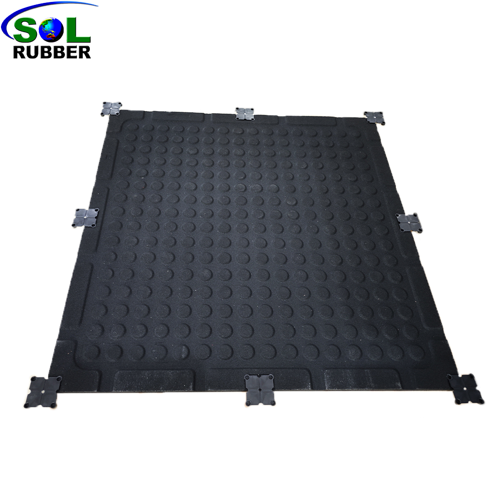 High Density Smooth Surface EPDM Rubber Gym Flooring Mat