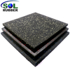 Double-layer Compound Rubber Flooring Mat Tile 