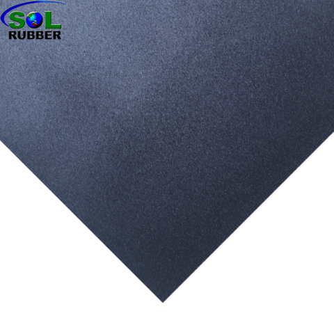 SLGT-Black SOL RUBBER Manufacturer Eco-friendly Rubber Flooring Gym Shock Resistant Gym Mats Rubber Tiles