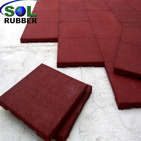 Outdoor Anti Uv Mat Playground Rubber Tile Rubber Flooring