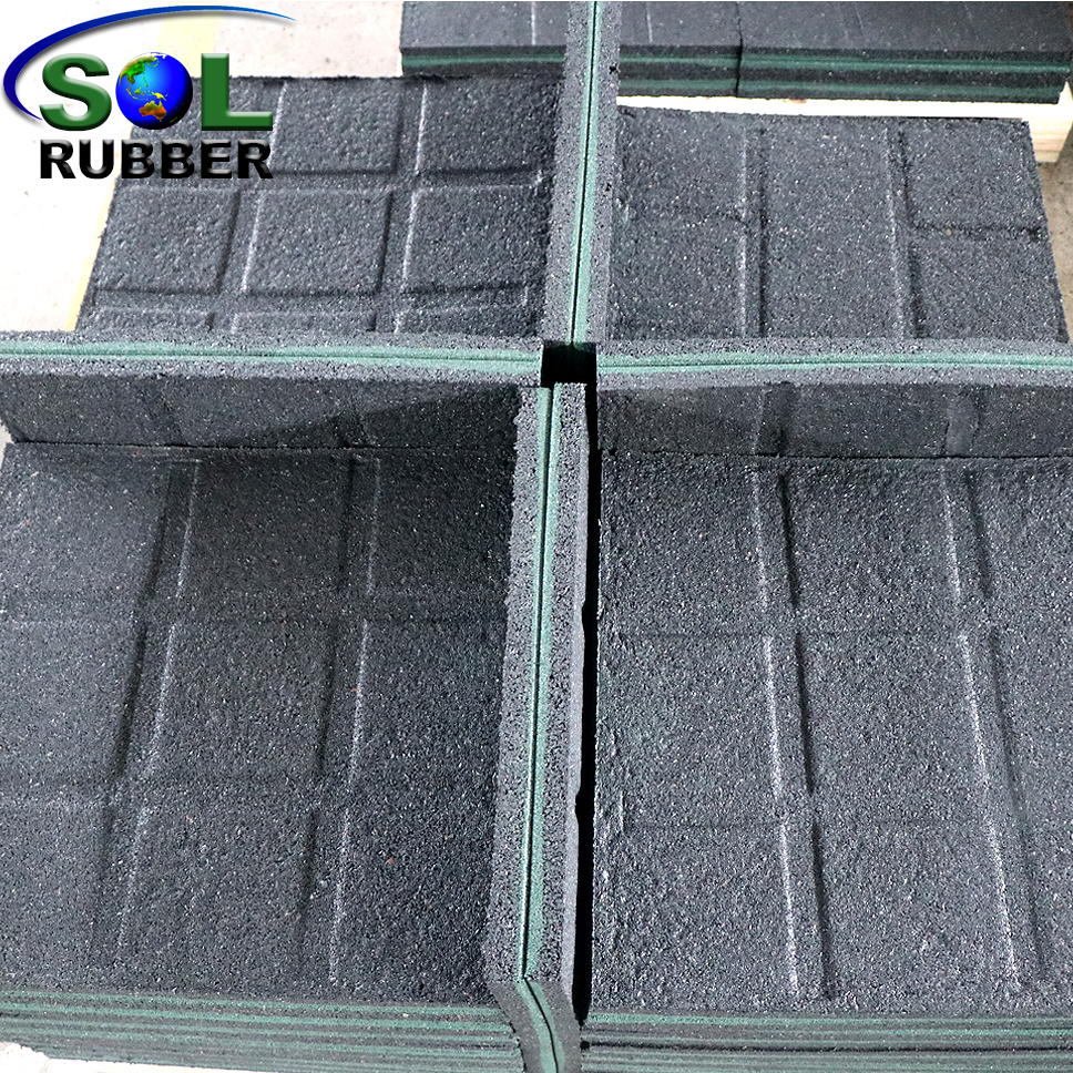 Sol Rubber Fitness Equipment Rubber Gym Flooring Tile