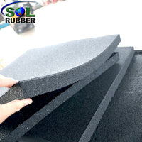 Factory Direct Gym Rubber Flooring Tiles Rubber Slope for Fitness Weight Area