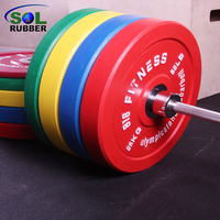 Colorful Commercial Fitness Rubber Bumper Plate